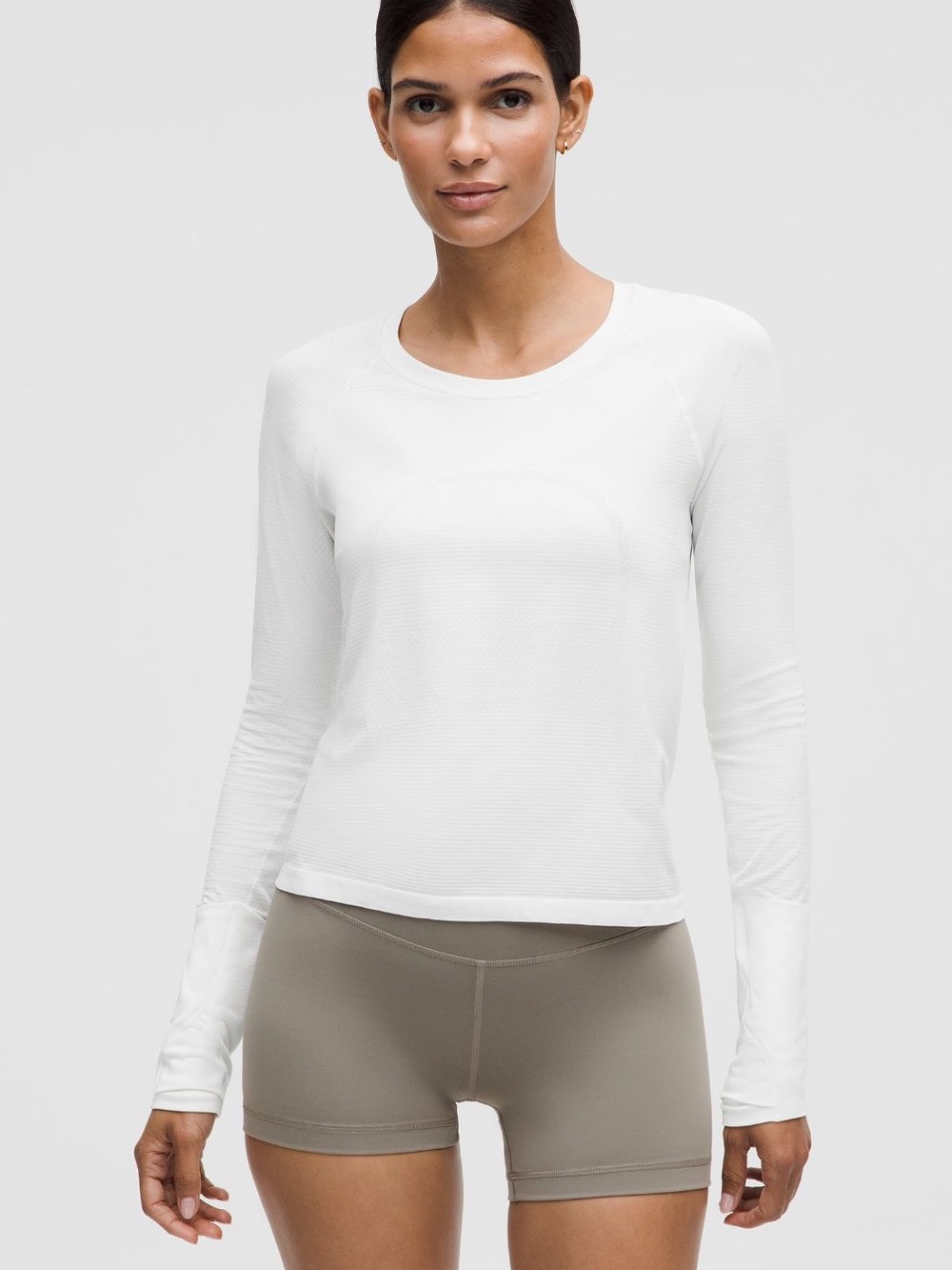 Lululemon Women's Swiftly Tech Long-Sleeve *Waist Length - White